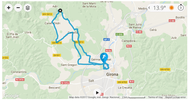 Recorregut duatlò de Girona